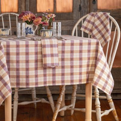 Prairie Hearth Plaid Tablecloth