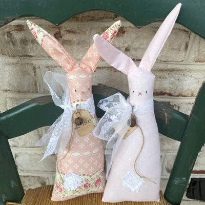 Pretty Pattern Handmade Easter Bunny Pillow