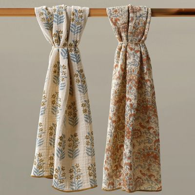 Pretty Pattern Kitchen Towels Set of 2