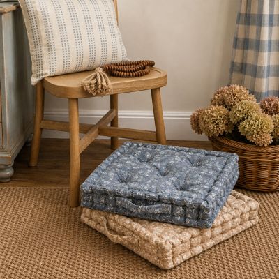 Pretty Print Tufted Cushion
