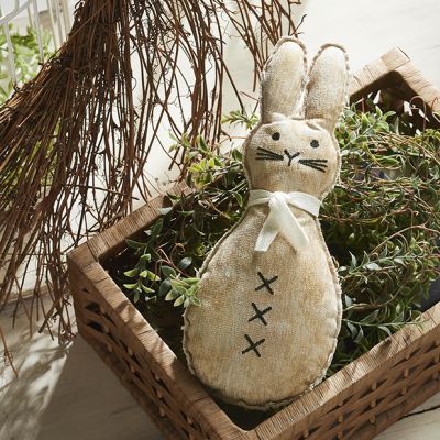 Primitive Bunny Pillow With Scarf
