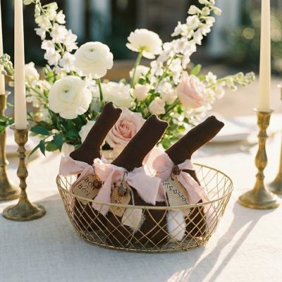 Primitive Chocolate Bunny Bowl Filler Set of 3