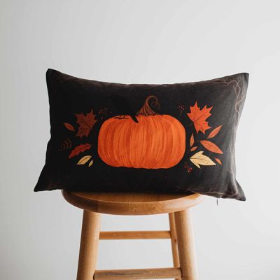 Primitive Dark Pumpkin Lumbar Pillow