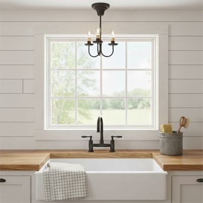 Primitive Farmhouse Candelabra Ceiling Light