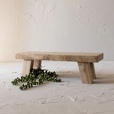 Primitive Farmhouse Footed Stool Riser