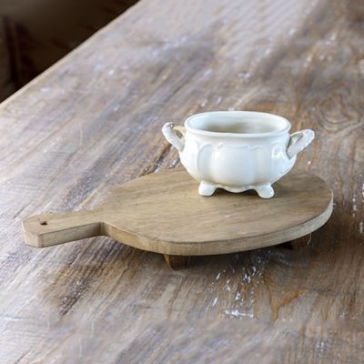 Primitive Farmhouse Footed Trivet Riser