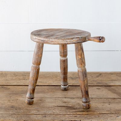 Primitive Farmhouse Milking Stool Riser