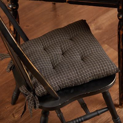 Primitive Farmhouse Plaid Chair Cushion