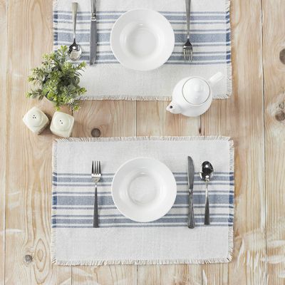 Primitive Farmhouse Simply Striped Placemat Set of 6
