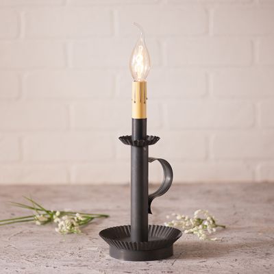 Primitive Iron Candlestick Accent Light