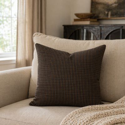 Primitive Plaid Accent Pillow