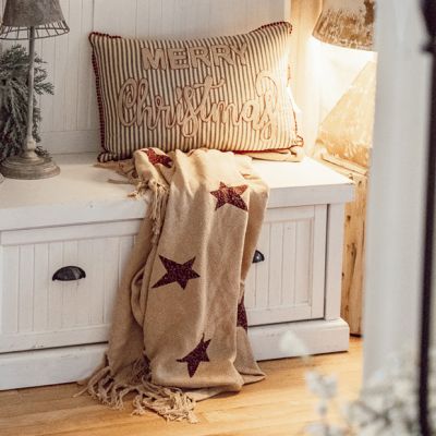 Primitive Star Woven Throw Blanket
