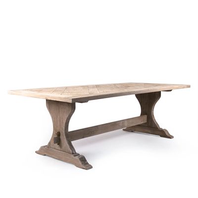 Primitive Trestle Dining Table
