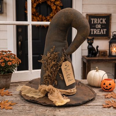 Primitive Wicked Witch Hat Shelf Sitter