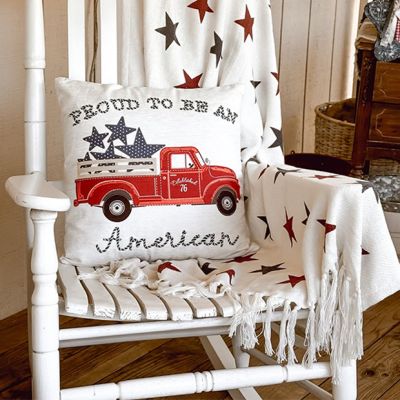 Proud To Be An American Truck Accent Pillow