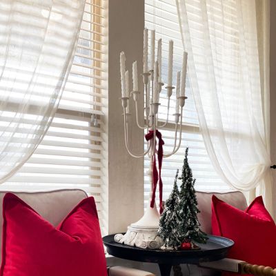 Provincial Iron Tabletop Candelabra