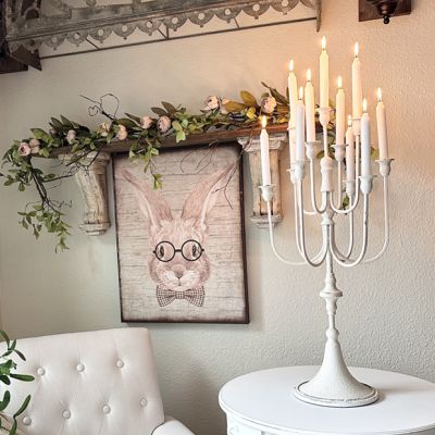 Provincial Iron Tabletop Candelabra