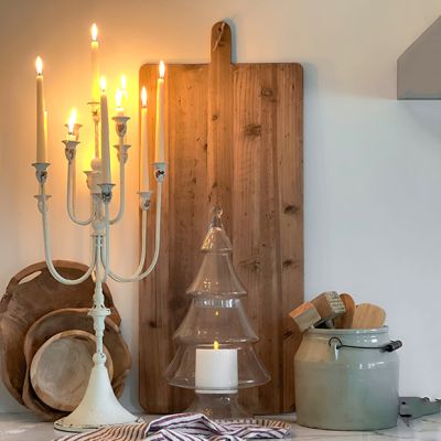 Provincial Iron Tabletop Candelabra