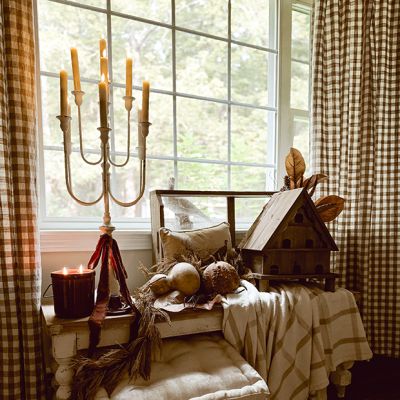 Provincial Iron Tabletop Candelabra