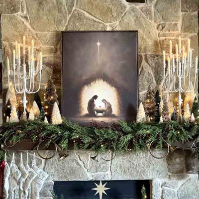 Provincial Iron Tabletop Candelabra