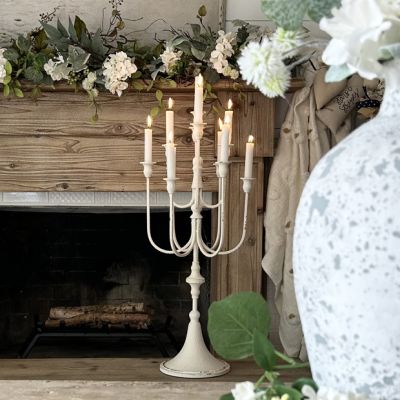 Provincial Iron Tabletop Candelabra