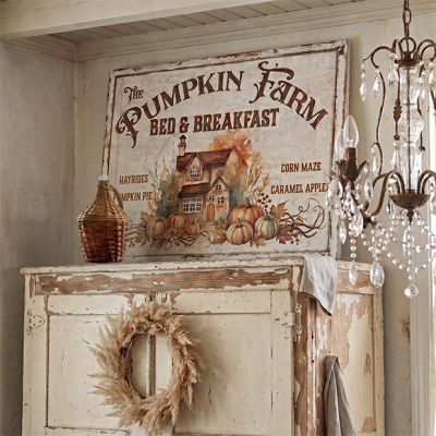Pumpkin Farm Bed and Breakfast Canvas Wall Art