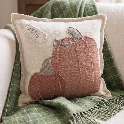 Pumpkin Patch Rooted Harvest Pillow