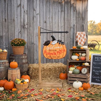 Pumpkin Patch Welcome Floor Sign