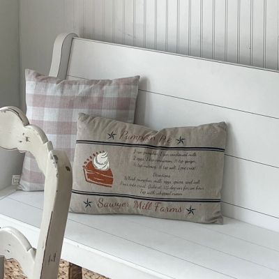 Pumpkin Pie Recipe Accent Pillow