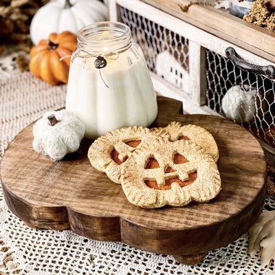 Pumpkin Shaped Wood Riser