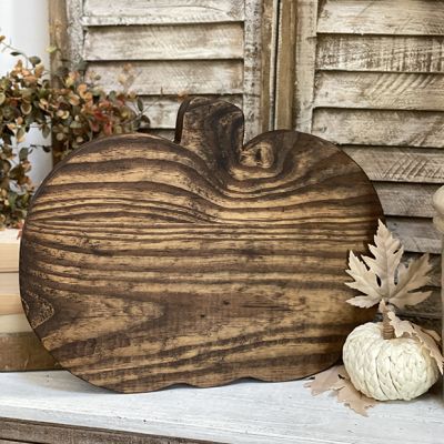 Pumpkin Shaped Wood Riser