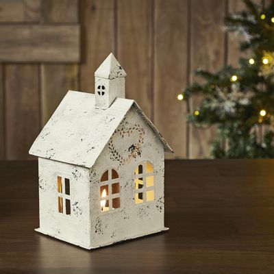 Quaint Country Church House Tealight Holder