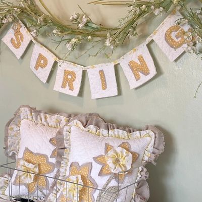Quilted Spring Banner Garland