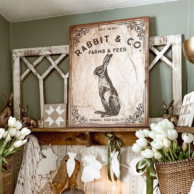 Rabbit & Co Canvas Wall Sign