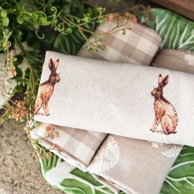 Rabbit Tea Towel Set of 3