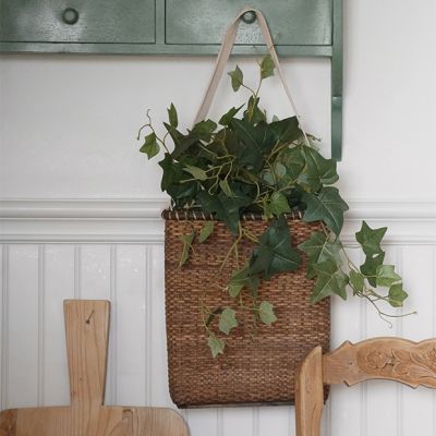 Rattan Messenger Basket Tote