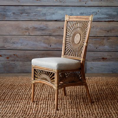 Rattan Sunburst Dining Chair
