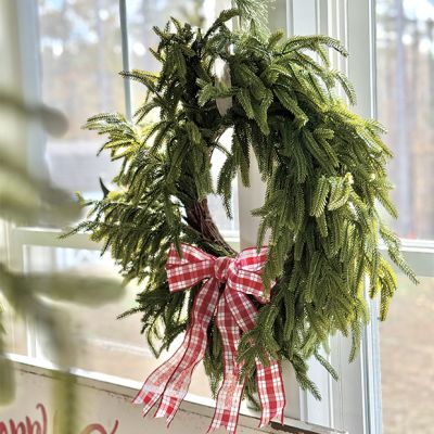 Real Touch Pine Wreath