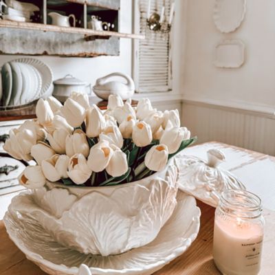Real Touch White Tulips