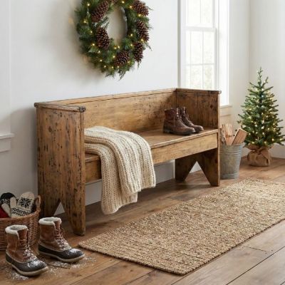 Reclaimed Elm Settee Bench