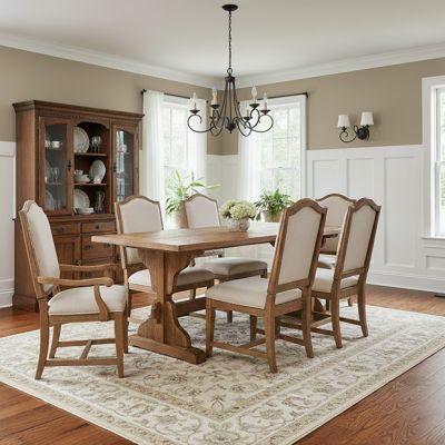 Reclaimed Natural Elm Farm Table | SHIPS FREE