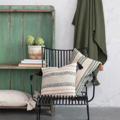 Reclaimed Pine Antique Green 2 Tier Shelf