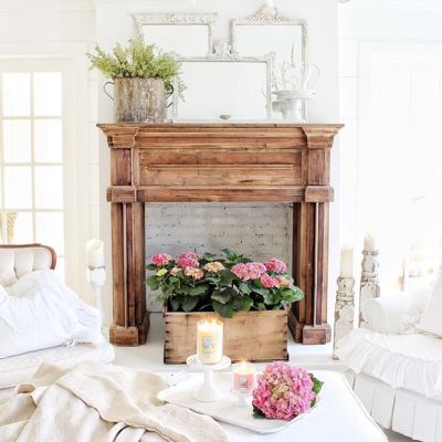 Reclaimed Pine Wood Mantel