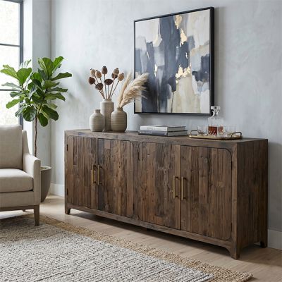 Reclaimed Wood 4 Door Sideboard Cabinet