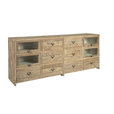 Reclaimed Wood Apothecary Display Chest