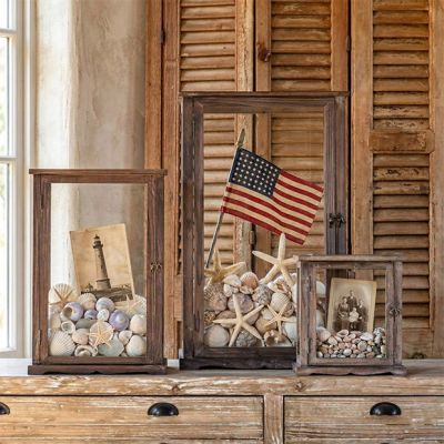 Reclaimed Wood Display Box Set of 3