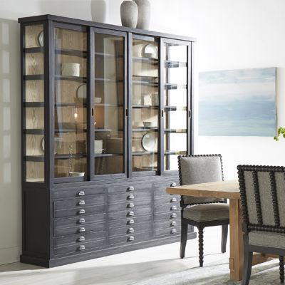 Reclaimed Wood Farmhouse Display Cabinet