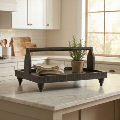 Reclaimed Wood Handled Serving Tray