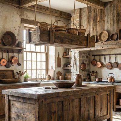 Reclaimed Wood Hanging Crate