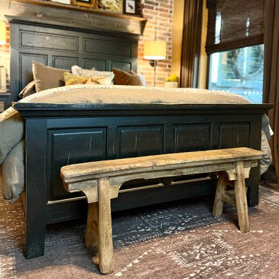 Reclaimed Wood Rustic Farmhouse Bench
